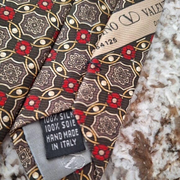 VALENTINO MEN TIE 100% silk - Picture 4 of 8
